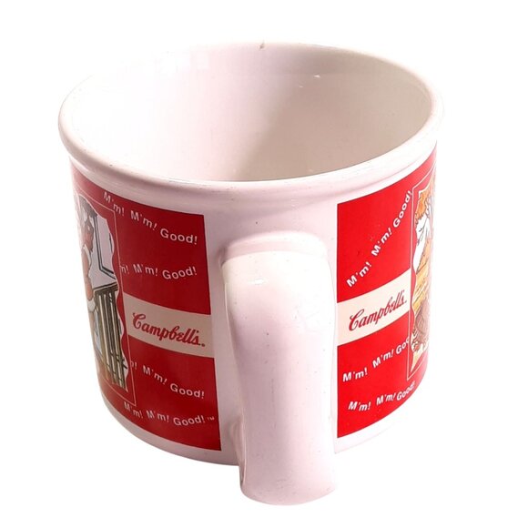 Campbells Kids Vintage Ceramic Mug Red & White Retro Design 2003 Collectible - Picture 4 of 8